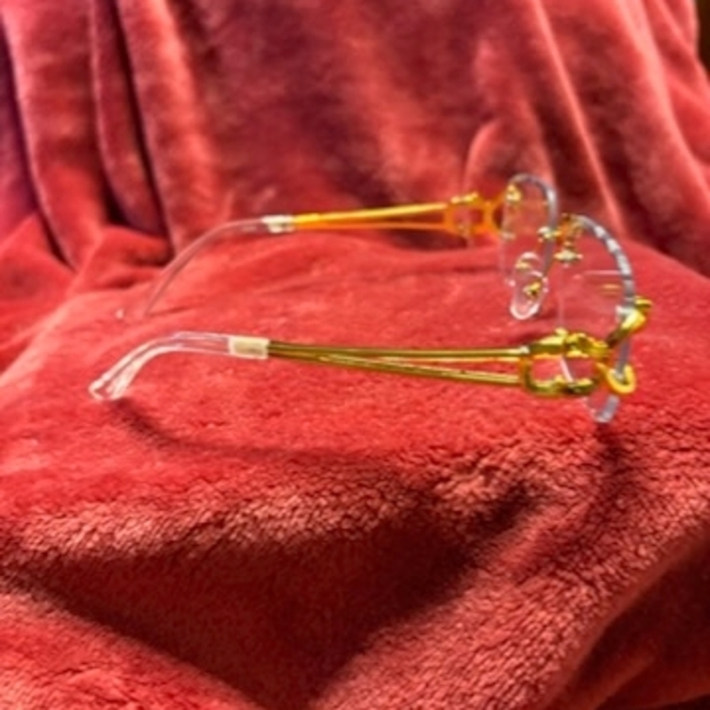 Gold Rimless Glasses - Picture 2 of 2